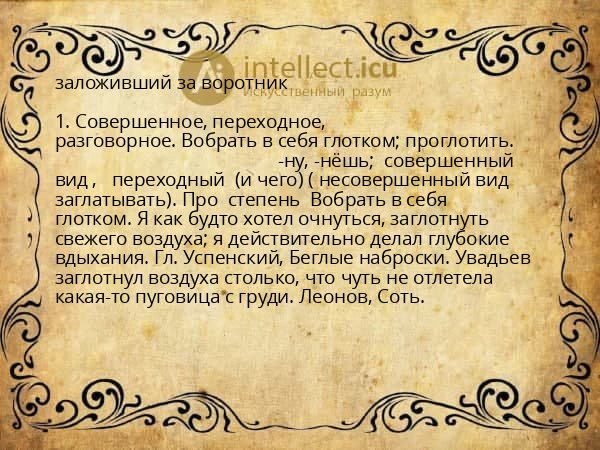 заложивший за воротник