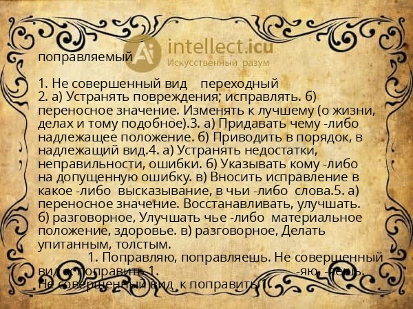 поправляемый