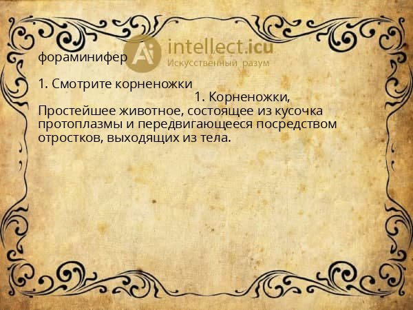 фораминифер