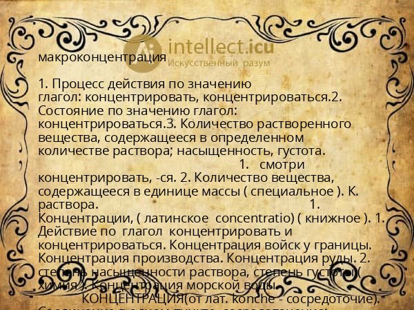 макроконцентрация