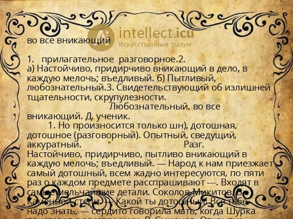 во все вникающий