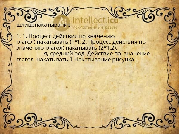 шлиценакатывание