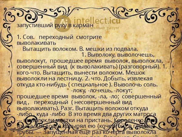 запустивший руку в карман
