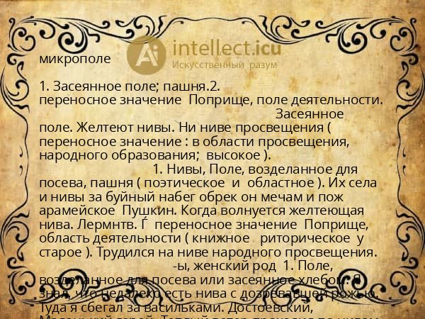 микрополе