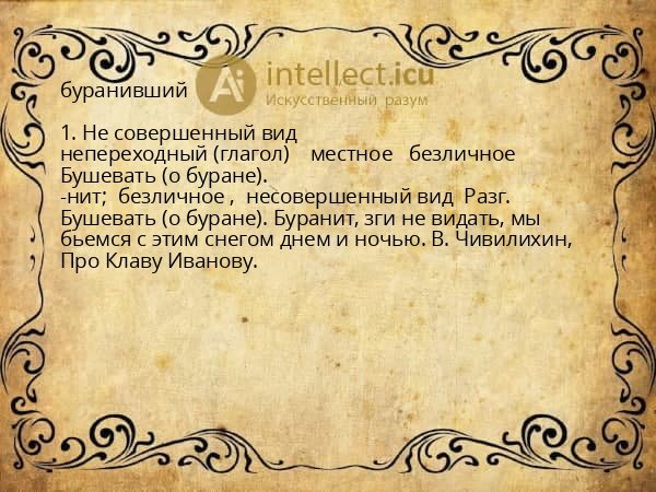 буранивший