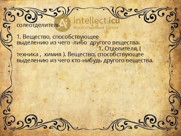 солеотделитель