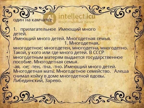один на камчатке