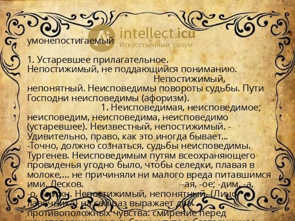 умонепостигаемый