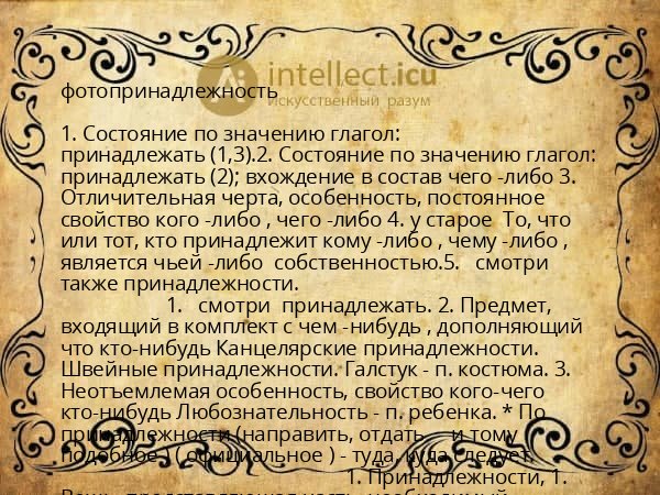 фотопринадлежность