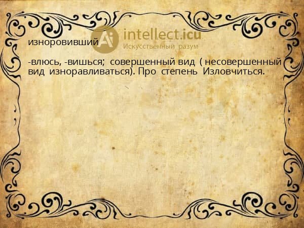 изноровивший