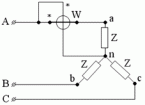 Измерения в трехфазных переменных цепях