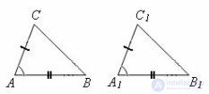 Первый признак равенства треугольников