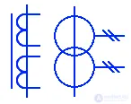 Условные обозначения электрических трансформаторов