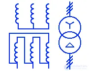 Условные обозначения электрических трансформаторов