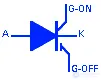 Условные обозначения тиристоров, симисторов и диаков