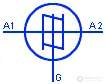 Условные обозначения тиристоров, симисторов и диаков
