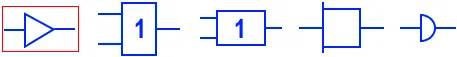Условные обозначения  электронных цифровых схем