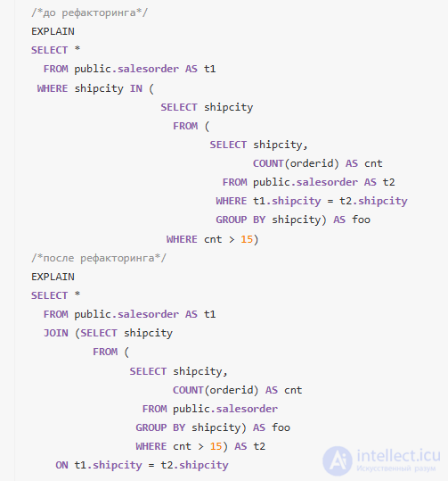 Способы оптимизации SQL запросов и выявление тормозов