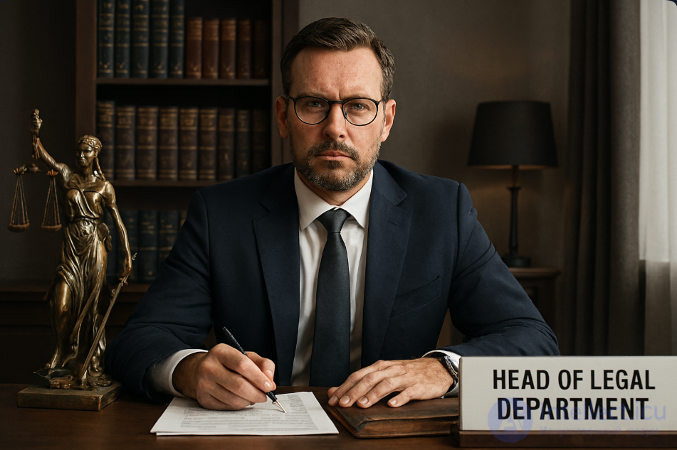 Начальник юридического отдела - профессия, преимущества и недостатки, зарплаты