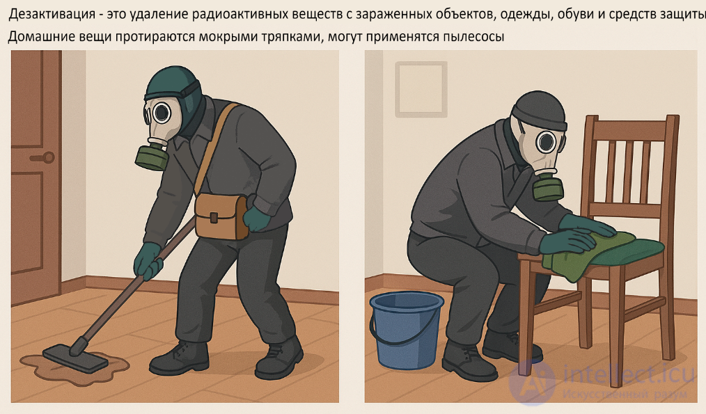 Санитарная обработка людей (Дезактивация, дегазация, дезинфекция ). Обеззараживание одежды, обуви и средств защиты