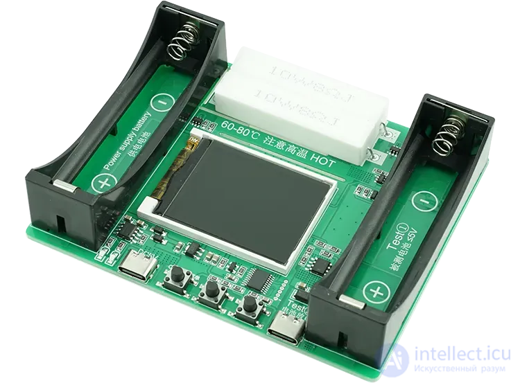 Обзор и инструкция, характеристики, корпус для тестера емкости и сопротивления литиевой батареи  BT4-1CHN 18650