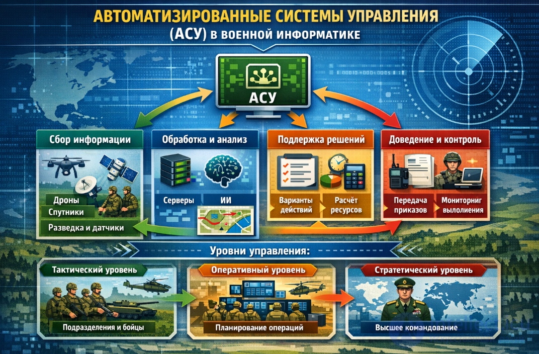 Автоматизированные системы управления (АСУ) в военной информатике