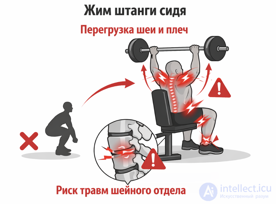 Опасные упражнения в спорте и фитнесе, в повседневной работе