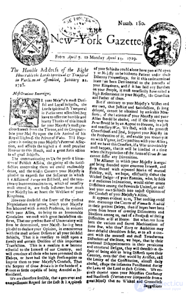 32. Американская печать в годы Войны за независимость (1775-1783)