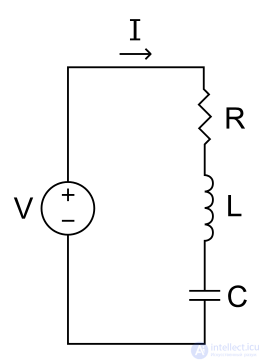 Последовательное соединение потребителей(элементов) в цепи постоянного и синусоидального тока:  цепь RLC, режимы работы RLC