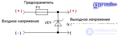 Схема ограничителя напряжения эон 1