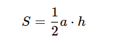 Площадь треугольника, формулы площадей прямоугольных, равносторонних, равнобедренных, общего вида треугольников