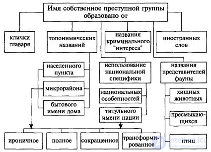 7. Имя нарицательное и собственное криминальной группы и ее агрессивные проявления 