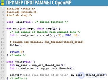 Системы с общей памятью на примере OpenMP