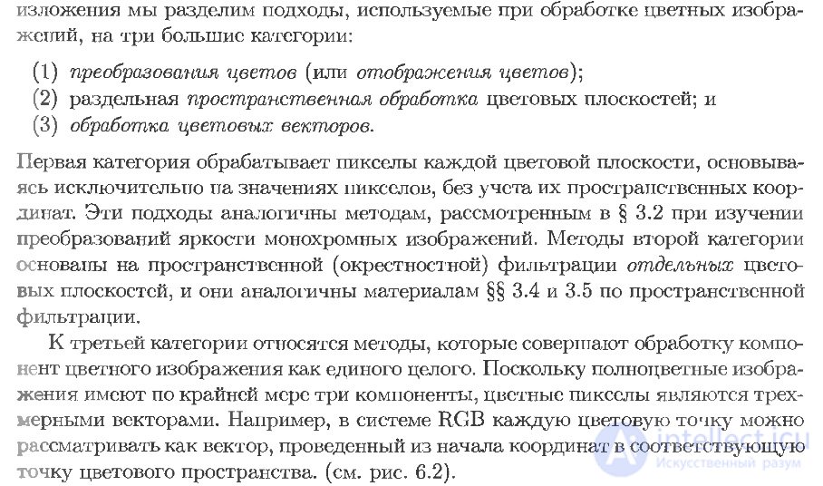 21 Особенности представления цвета в моделях RGB, CMY, HSI. Основные операции обработки цветных изображений.