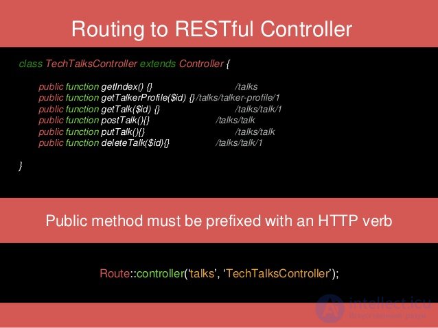 class PostsController extends Controller {
public function index() {} // posts GET
public function create() {} // posts/cr...