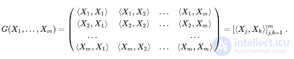 Матрица и определитель Грама (грамиан)