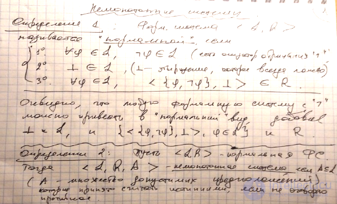 Немонотонная логика как подраздел формальной логики