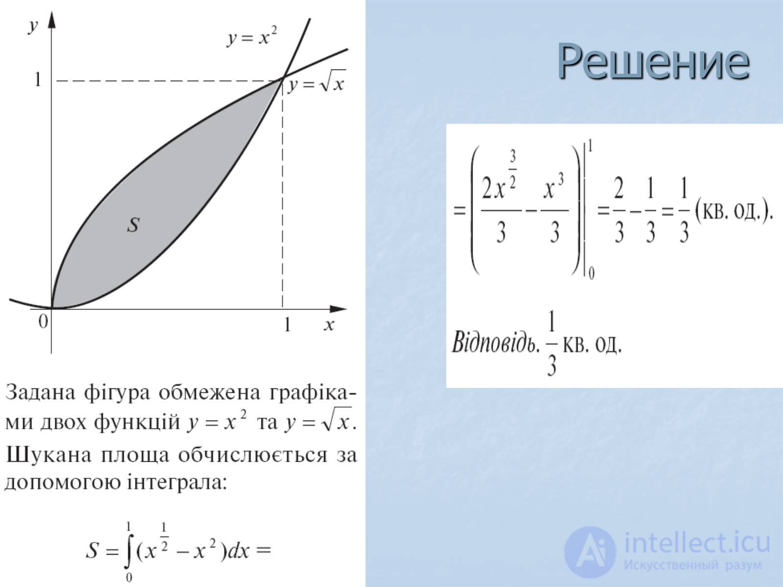 Интегралы. Историческая справка. Применение интегралов на практике примеры решения задач