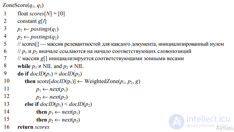 Параметрические и зонные индексы