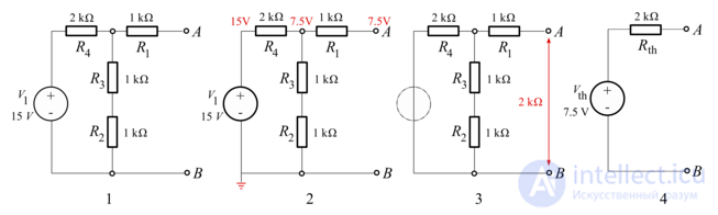 Теорема Тевенена-теорема Тевенина — Гельмгольца онлайн