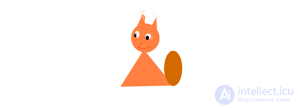drawing of a funny squirrel