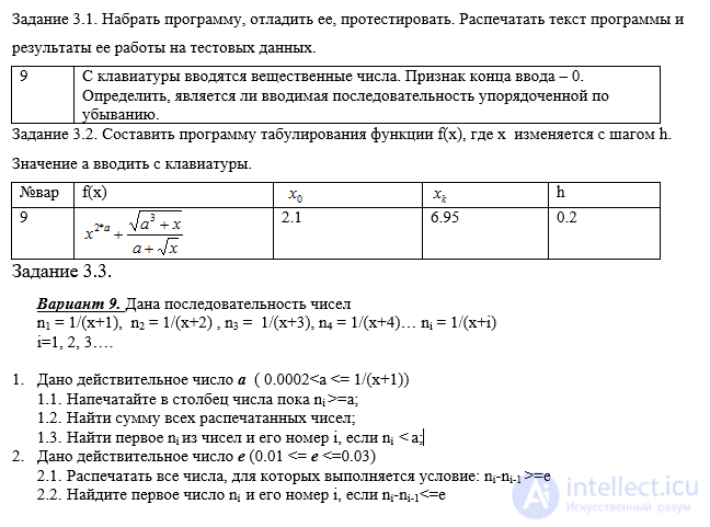 Программирование алгоритмов циклической структуры лб 3 вариант 9